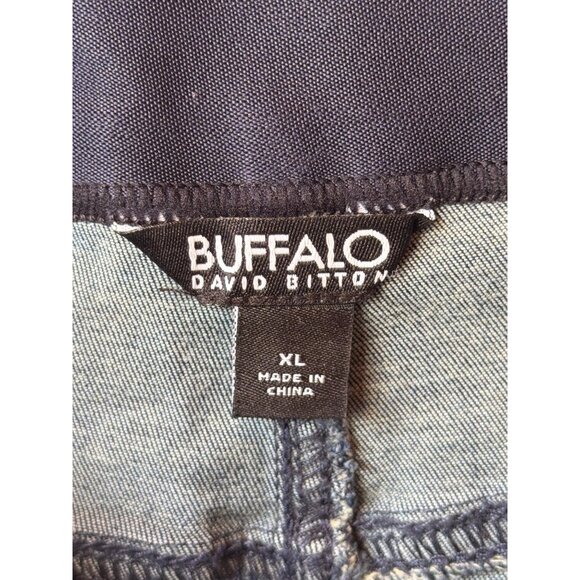 Buffalo David Bitton Womens XL Blue Denim Stretch Jeggings With Elastic Waistban - Picture 8 of 8